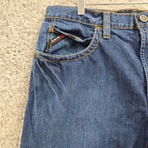 Ariat M3 Jeans Mens Loose Fit Denim Size 34x30 Distressed Workwear Ranchwear - Picture 4 of 16